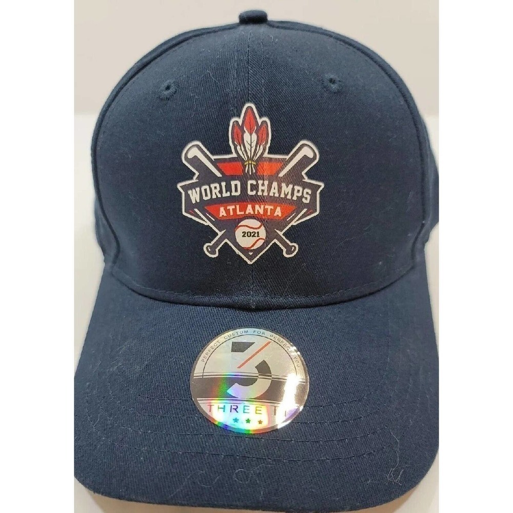 Atlanta Braves MLB World Series 2021 Baseball Cap Adult BLUE One Size Fits All